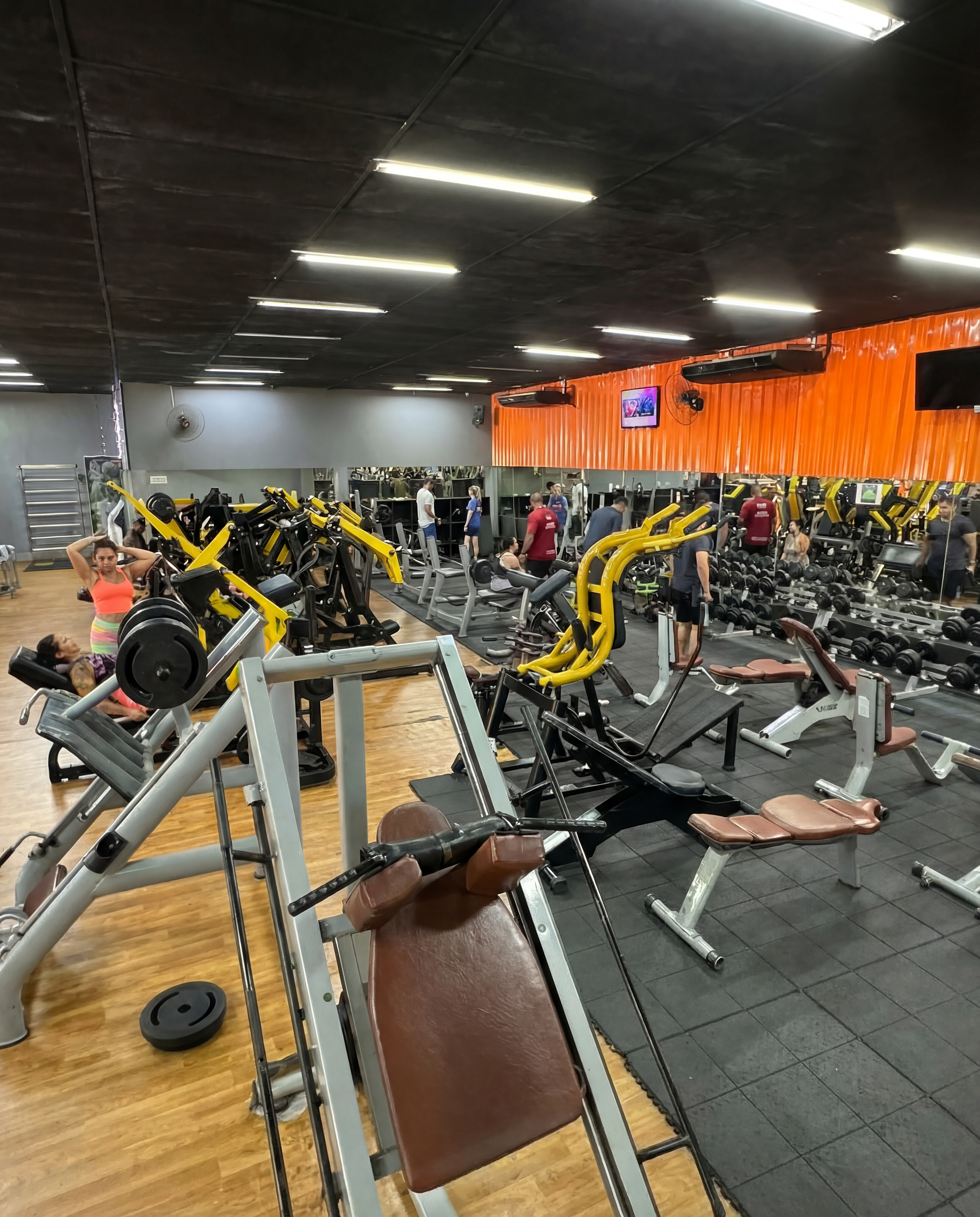 Treino com acompanhamento profissional